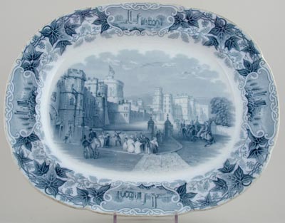 Meat Dish or Platter Windsor Castle c1850